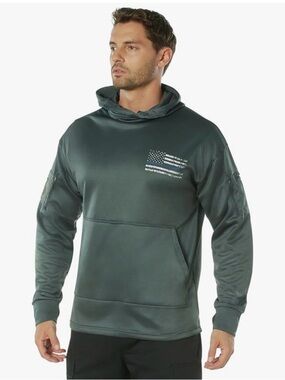 Rothco Men’s Tactical Conceal-Ops Hooded Grey Pullover Sweatshirt - XXL